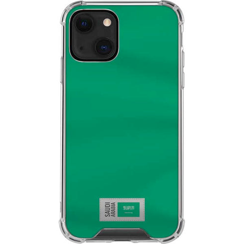 Saudi Arabia Soccer Flag iPhone 14 Clear Case